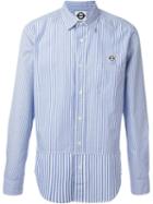 Roundel London Striped Panel Shirt, Men's, Size: Medium, Blue, Cotton