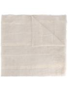 Brunello Cucinelli - Gold-striped Scarf - Women - Polyester/cupro/cashmere - One Size, Nude/neutrals, Polyester/cupro/cashmere