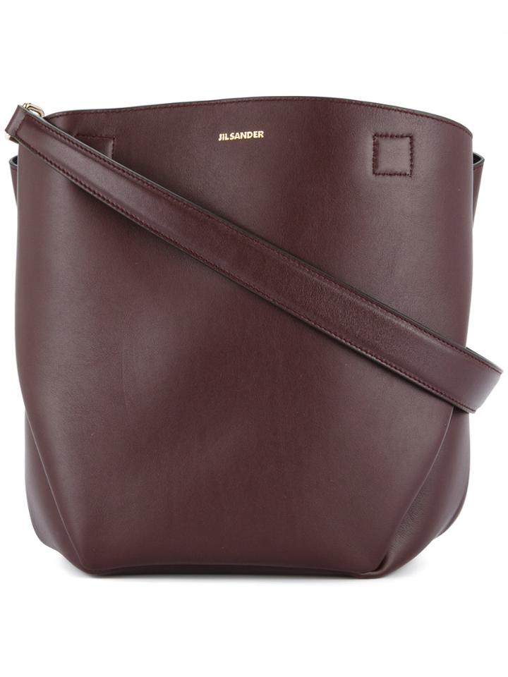 Jil Sander Bucket Shoulder Bag - Brown