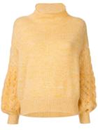 Coohem Mohair Cable Knit Jumper - Yellow