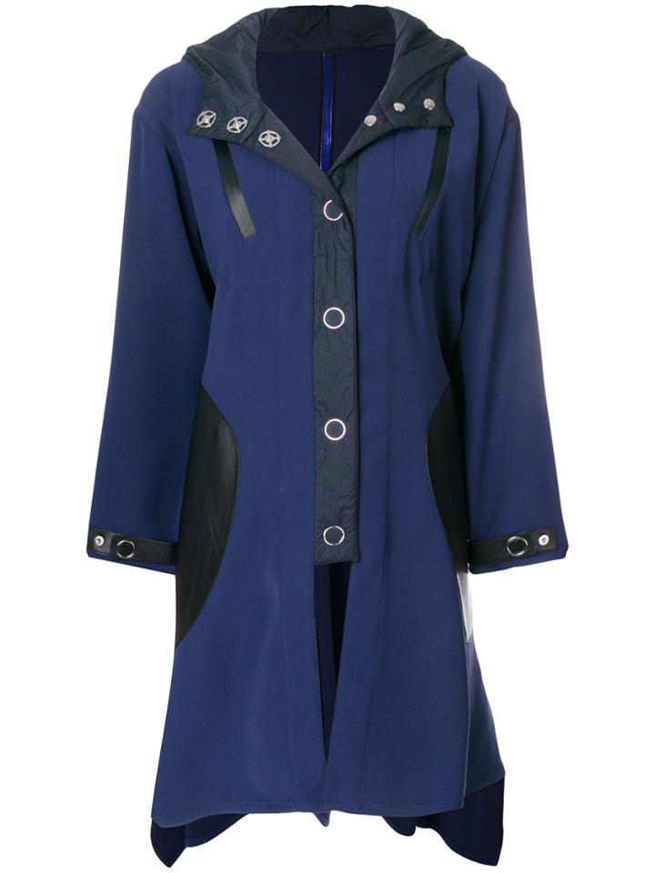 Giorgio Armani Hooded Parka - Blue