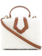 Mehry Mu Shearling Box Clutch - Brown