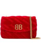 Balenciaga Bb Chain Wallet - Red