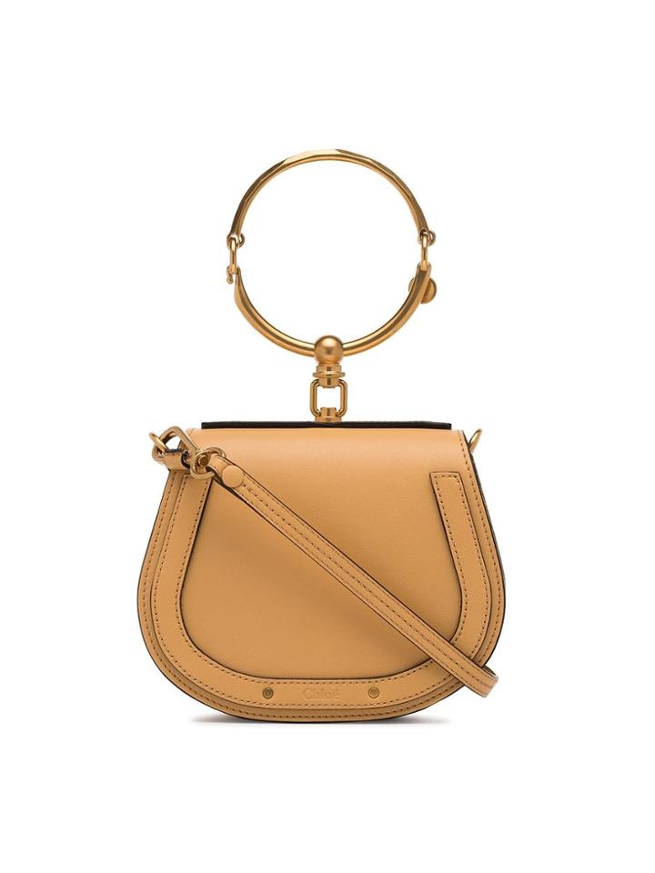 Chloé Brown Nile Leather Bracelet Bag