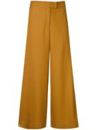 Tomorrowland High-waisted Wide-leg Trousers - Yellow