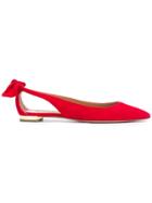 Aquazzura Pointed Ballerina Shoes - Cat Red