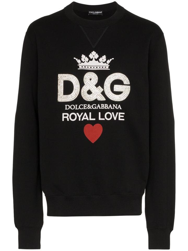 Dolce & Gabbana Logo Print Sweatshirt - Black