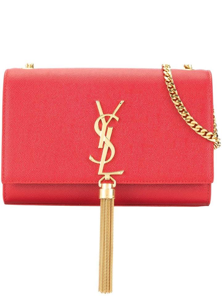 Saint Laurent Small Kate Shoulder Bag - Red