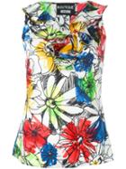 Boutique Moschino Sleeveless Floral Print Top