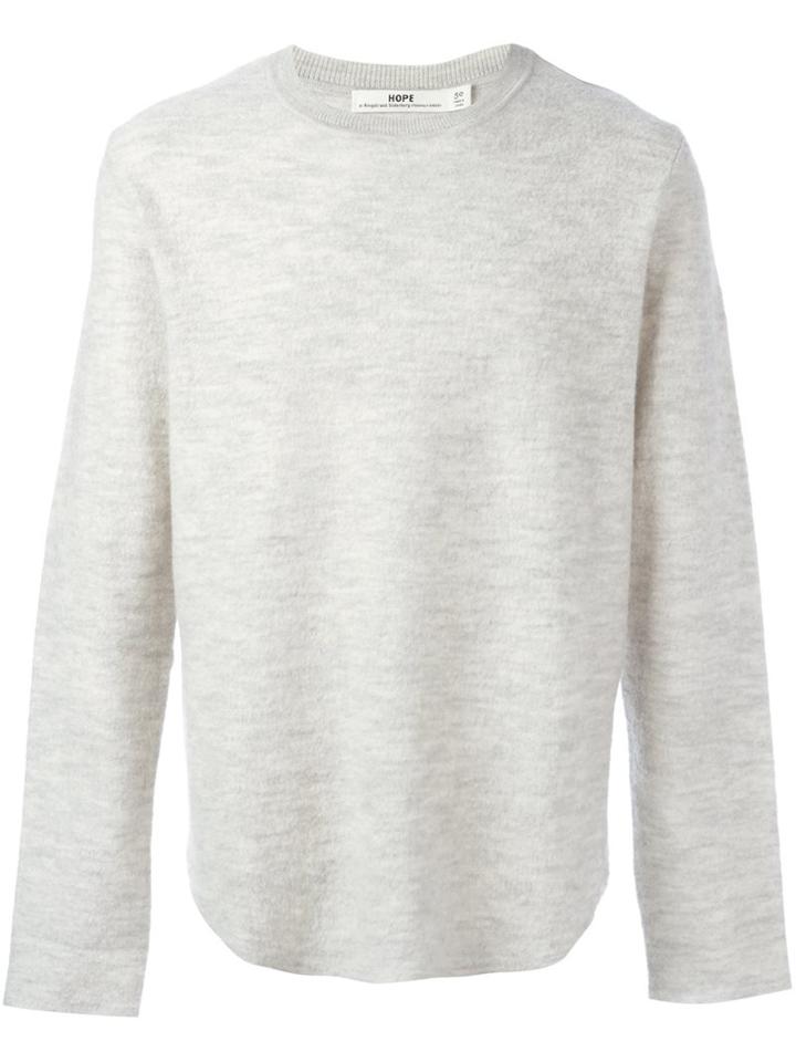 Hope Crew Neck Pullover, Men's, Size: 50, Grey, Wool