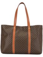 Céline Pre-owned Macadam Pattern Shoulder Tote - Brown