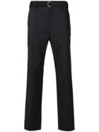 Sacai Pinstripe Trousers - Blue