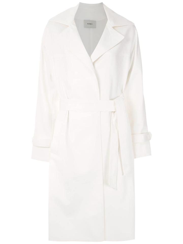 Egrey Midi Trench Coat - White