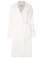 Egrey Midi Trench Coat - White