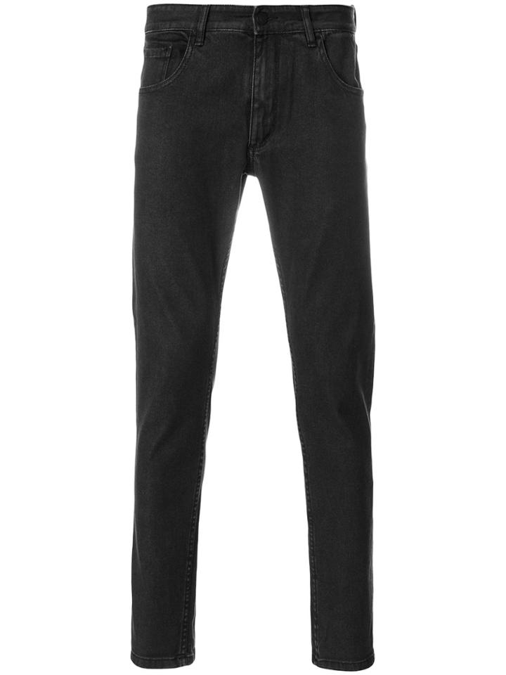 Hydrogen Roll Up Denim Jeans - Black