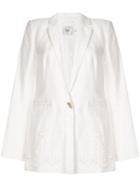 Aje Rosa Broderie Blazer - White