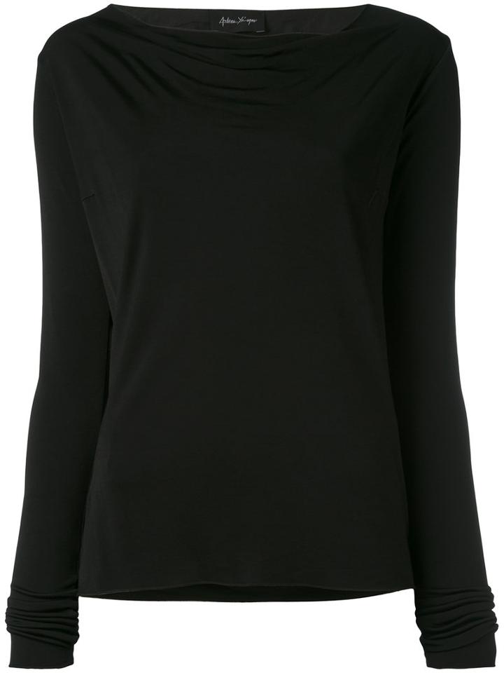 Andrea Ya'aqov - Open Back Top - Women - Cotton/viscose - S, Black, Cotton/viscose