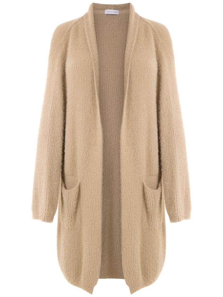 Mara Mac Knitted Long Cardigan - Neutrals
