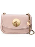 See By Chloé Chain Strap Shoulder Bag, Pink/purple, Sheep Skin/shearling/cotton