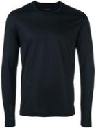 Z Zegna Slim-fit Sweatshirt, Men's, Size: Xl, Blue, Cotton