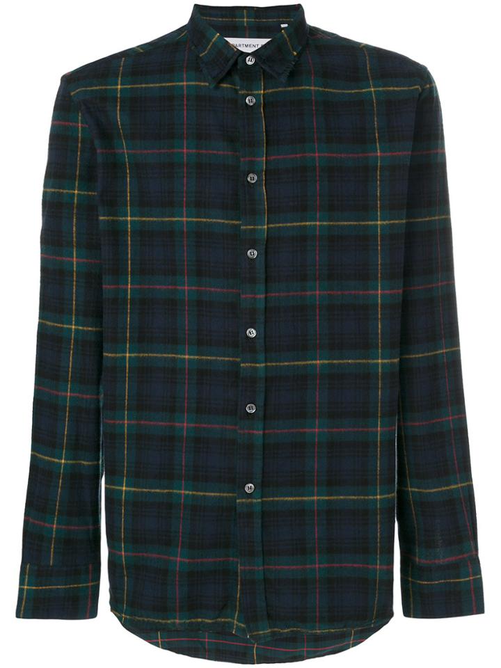 Department 5 Tartan Check Shirt - Green
