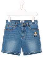 Moschino Kids Teen Denim Shorts - Blue