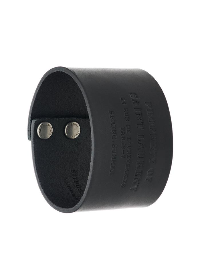 Saint Laurent Property Of Saint Laurent Cuff - Black