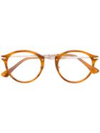 Persol Round Frame Glasses - Yellow & Orange