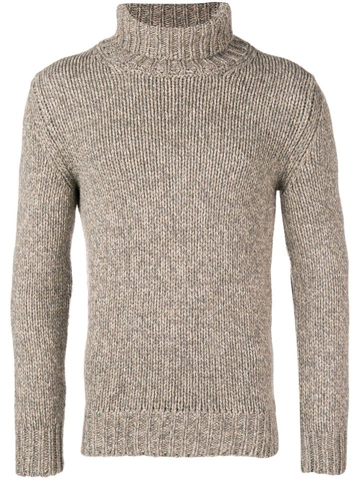 Zanone Turtleneck Sweater - Neutrals