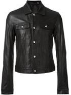 Blk Dnm Patch Pocket Jacket, Men's, Size: M, Black, Leather