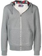 Mc2 Saint Barth Zipped Hoodie - Grey