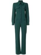 Chloé Tailored Chelsea Collar Jumpsuit - Green