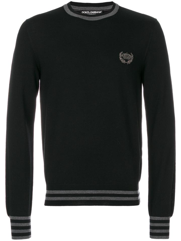 Dolce & Gabbana Crew Neck Jumper - Black