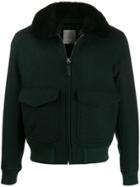 Sandro Paris Textured Fitted Jacket - Green