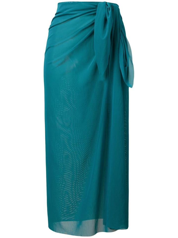 Fisico Slim-fit Midi Sarong - Green