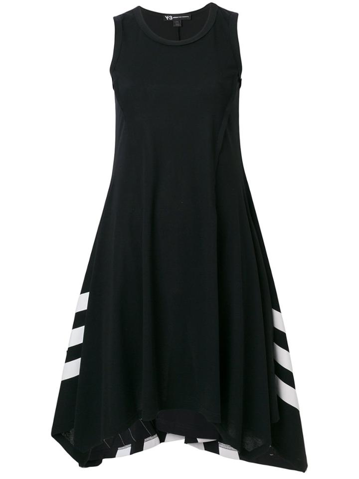 Y-3 Handkerchief Hem Sporty Dress - Black