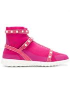 Valentino Rockstud Bodytech Sneakers - Pink
