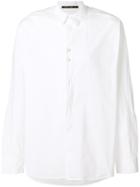 Transit Button Detail Shirt - White