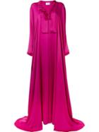 Maison Rabih Kayrouz Charmeuse Wrap Gown, Women's, Size: 40, Pink/purple, Polyester