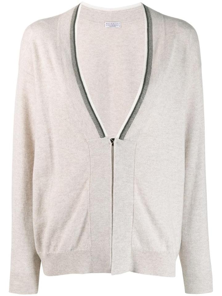 Brunello Cucinelli Cashmere Cardigan - Neutrals