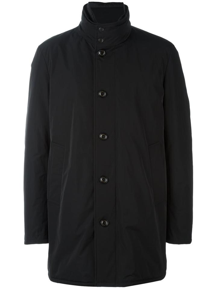 Moncler 'fusain' Short Coat - Black