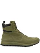Officine Creative Flat Lace-up Boots - Green