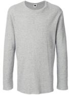 Bassike Oversized Waffle Sweater - Grey