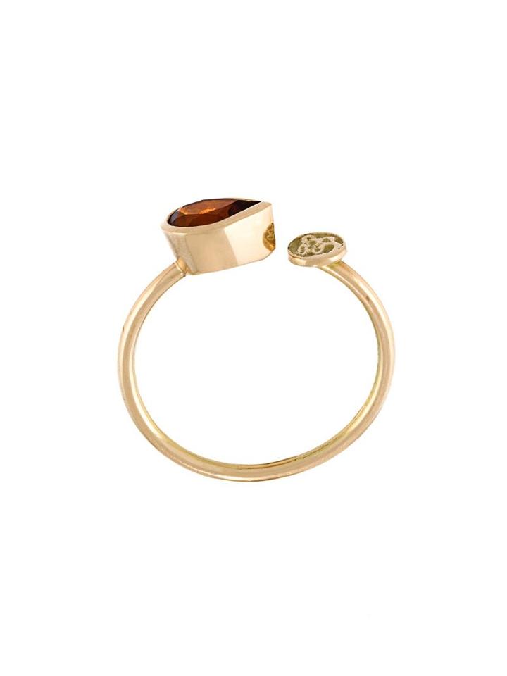 Liska Teardrop Ring, Women's, Metallic