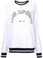 The Upside Match Point Sid Crew Neck Sweatshirt - White