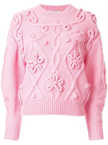 Vivetta Cable Knit Jumper - Pink