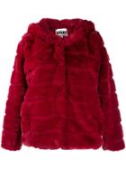 Apparis Hooded Faux-fur Jacket - Red