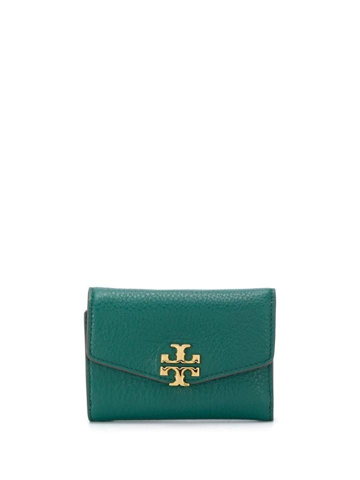 Tory Burch Logo Plaque Wallet - Green