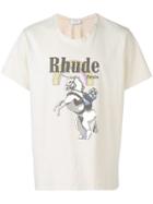 Rhude Rhude - Man - Unicorn Tee - Nude & Neutrals
