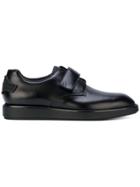 Prada Strap Detail Loafers - Black